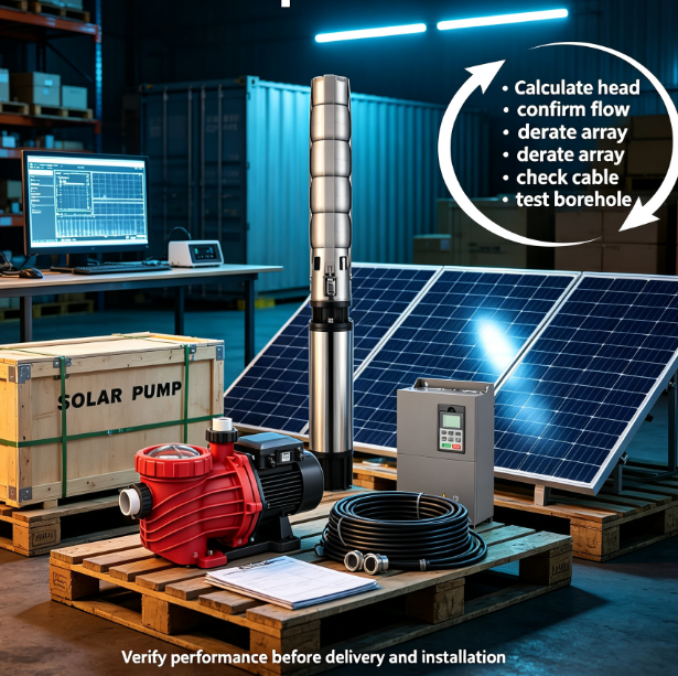 Sizing a Solar Pump: Total Dynamic Head, Daily Water Demand and Array Matching for Irrigation Dealers