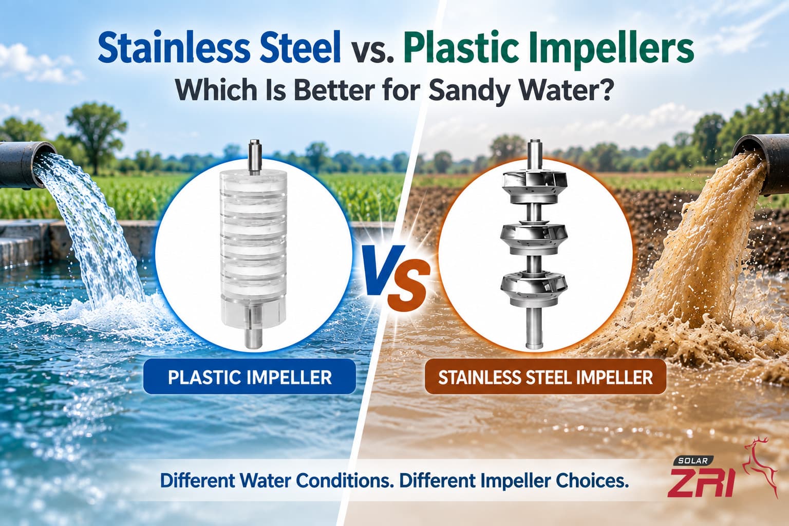 Stainless Steel vs Plastic Impellers: Which Is Better for Sandy Water?