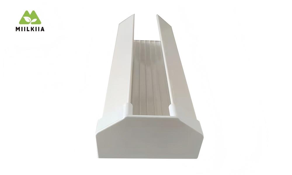 100x50mm White Hydroponic Channel with Pre-Set Holes