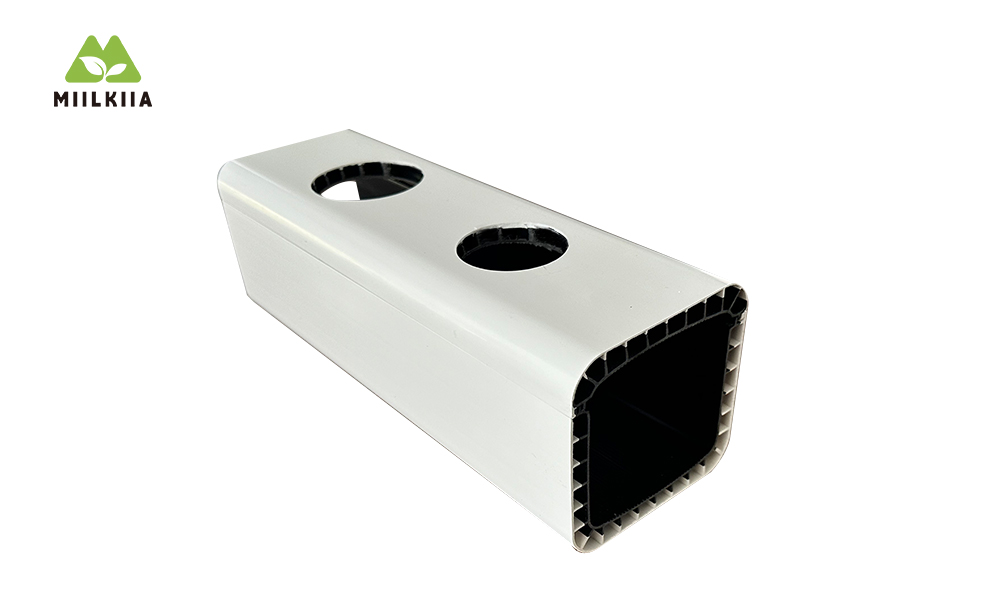 100*100mm Black and White Hollow Hydroponic Channels (Openable)