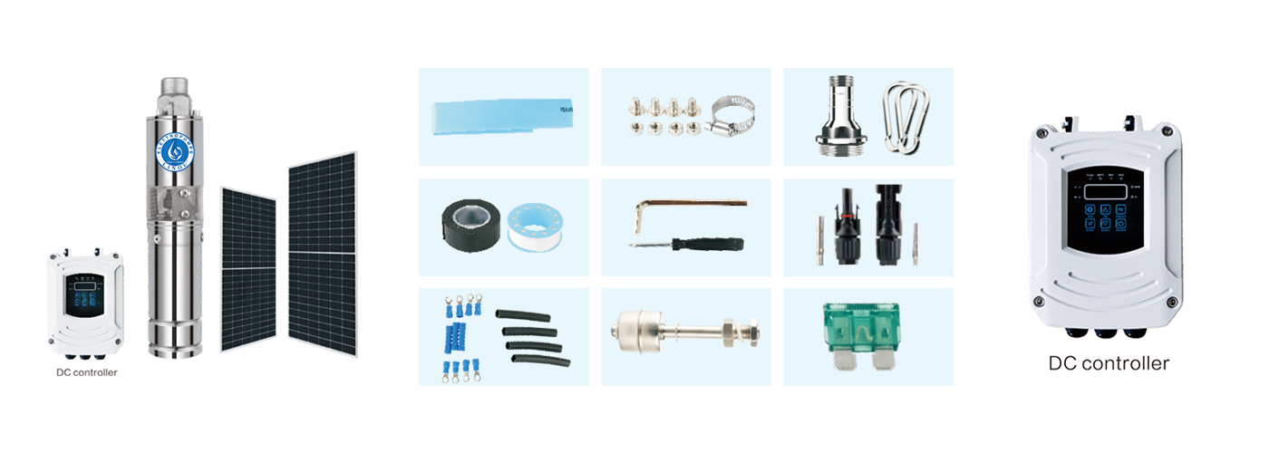 3" DC Brushless Screw Deep Solar Well PumpS