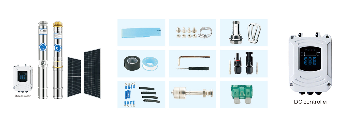 4" DC Brushless Deep Solar Well Pumps