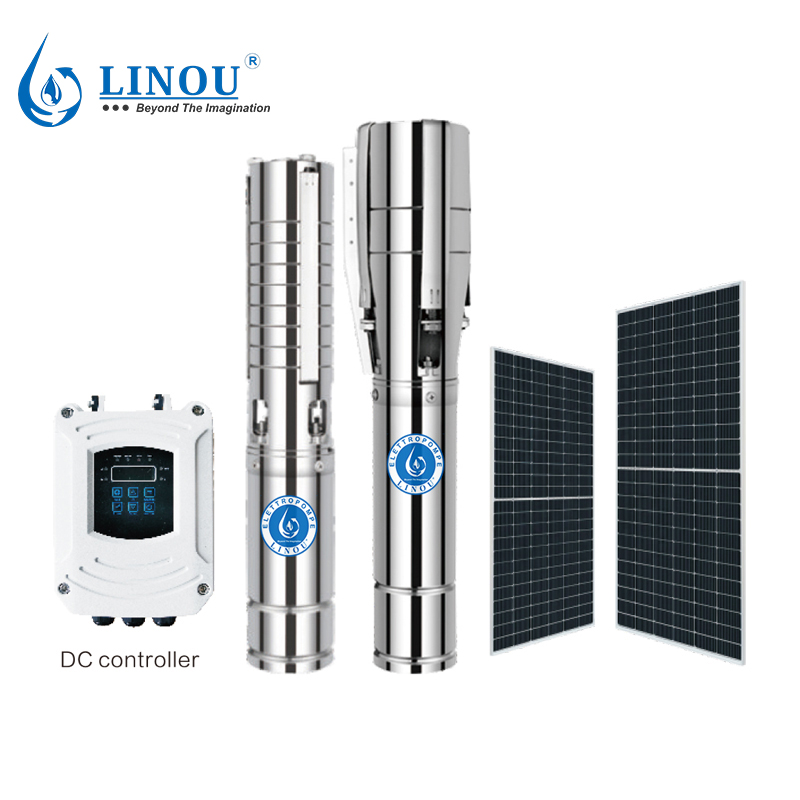 Brushless Stainless Steel Deep Solar Well Pumps 4DCSP