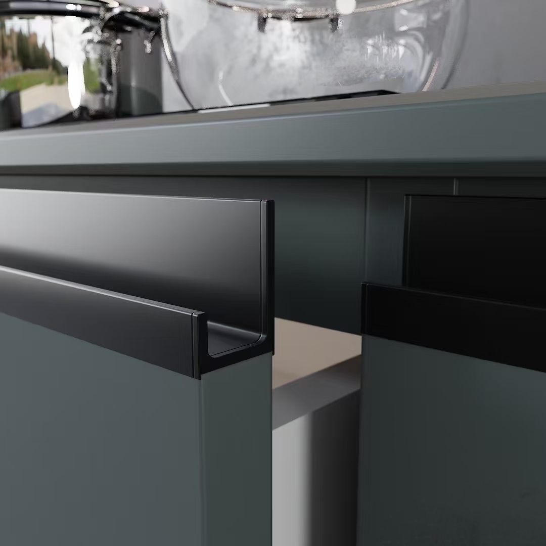 L-shaped handle ,the perfect combination of aesthetics and function