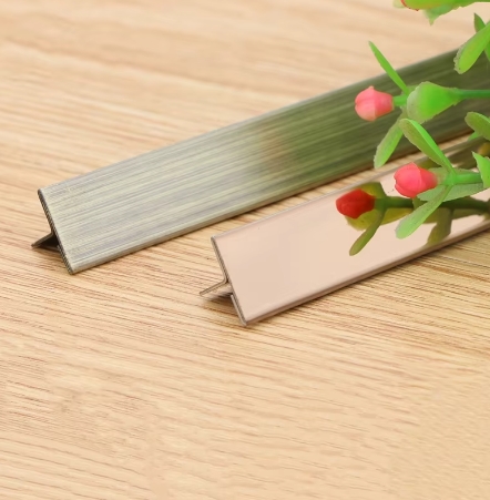 Durable Aluminum Interior Gold Strip Decoration Tile Metal Trim