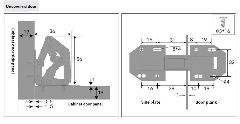 Cabinet Door Hinge (17)znz