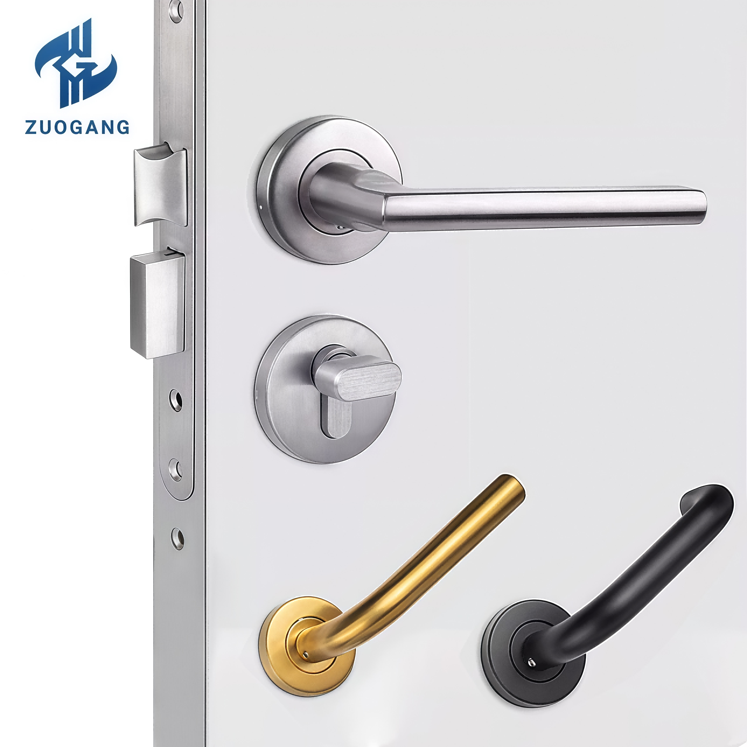 Durable Waterproof Stainless Steel Fireproof Door Handle Lock Set