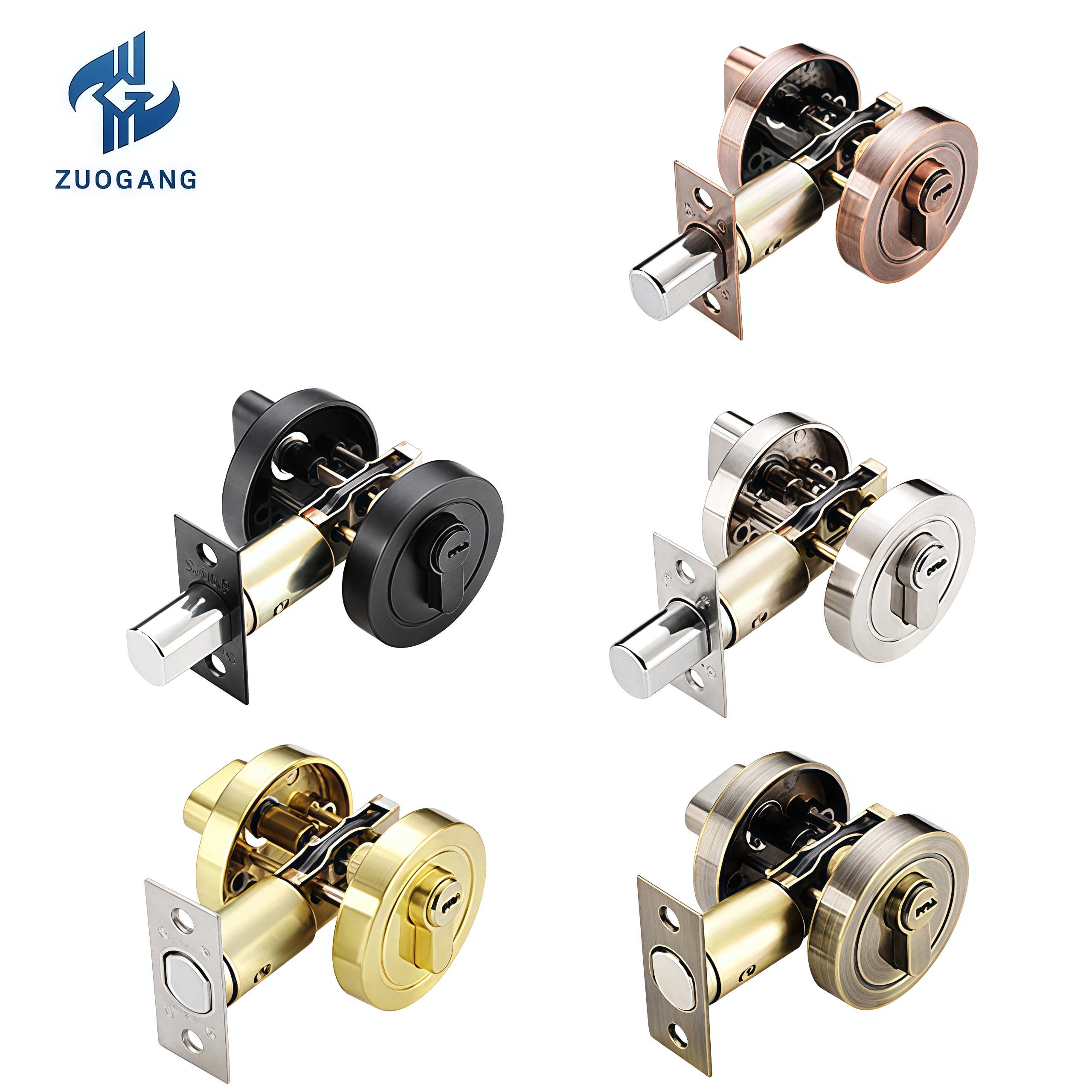 Zinc Alloy Matte Invisible Channel Latch Lock for Hidden Doors