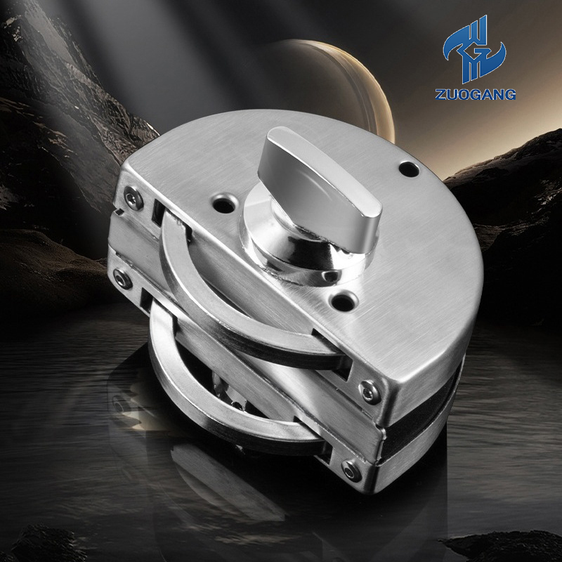 Elegant Stainless Steel Sliding Glass Door Lock for Home Use