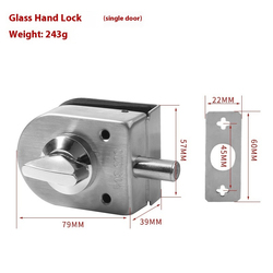 Elegant Stainless Steel Sliding Glass Door Lock...