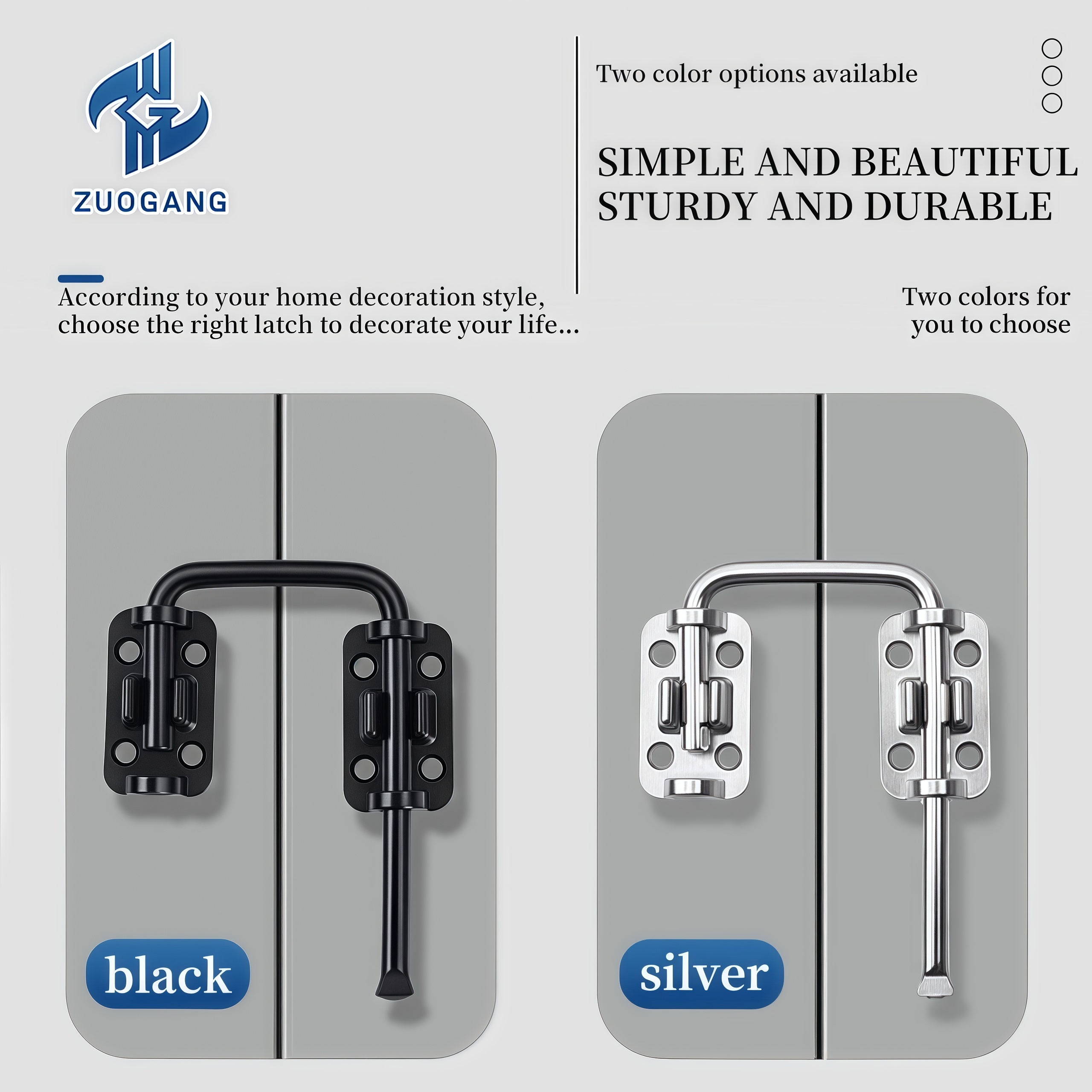 Stainless Steel 90° Push-Pull Lock - Multi-Angle Latch