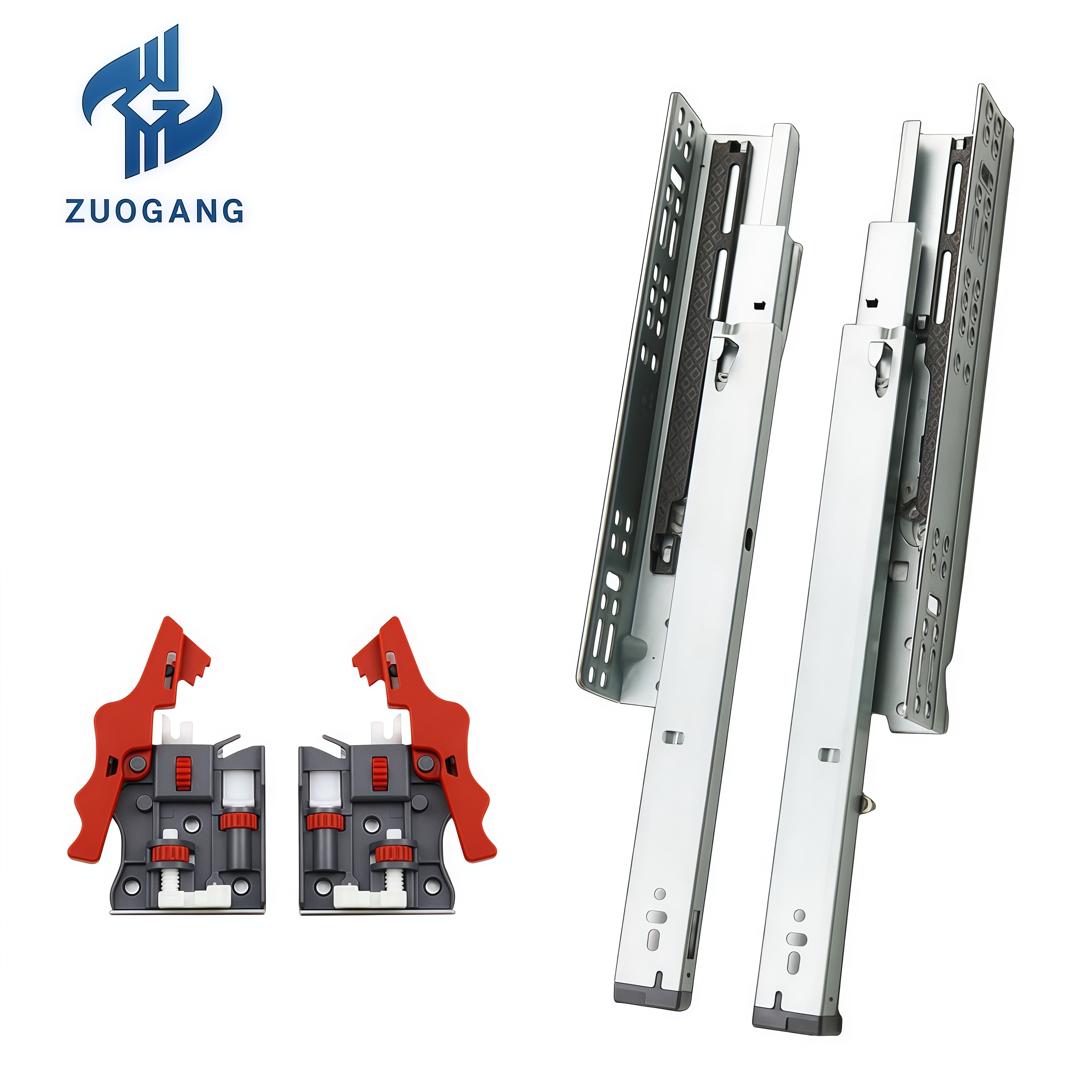 Soft Close Undermount Drawer Slides - Full Extension Hydraulic
