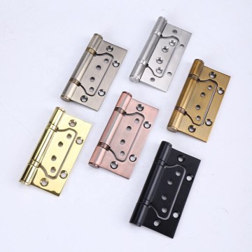 Zuo Gang Hardware Accessory Stainless Steel Iron Metal Window Round Corner Spring Door Hinge Flush Hinge for Wooden Door
