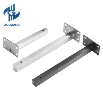 Heavy duty stainless steel floating shelf supports for wall mounting