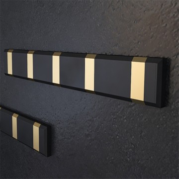 Zuogang Modern Wall Mounted Key Coat Hat Metal Hooks Rack Aluminum Alloy Hooks & Rails decorative wallhooks Folding clothes hook