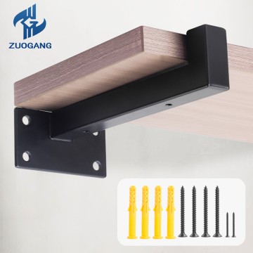 Floating Shelf Brackets 6 Inch Heavy Duty Wall Mounted Metal Shelf Bracket Hardware Bracket for Home Decor/Storage/Farmhouse