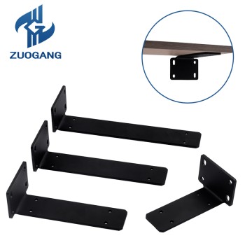 Heavy Duty Concealed Cast Iron Shelf Bracket Wall Mount Bracket for Floating Shelves