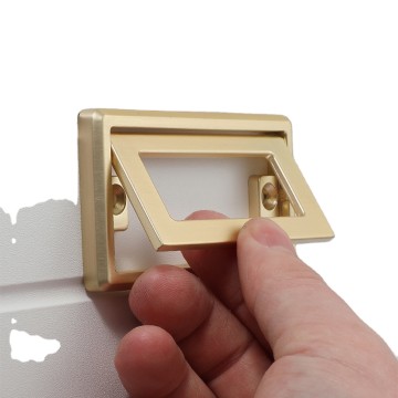 Zuogang Wholesale Modern Fashion Furniture Single Hole Knob Fancy Drawer Furniture Handle Square handle