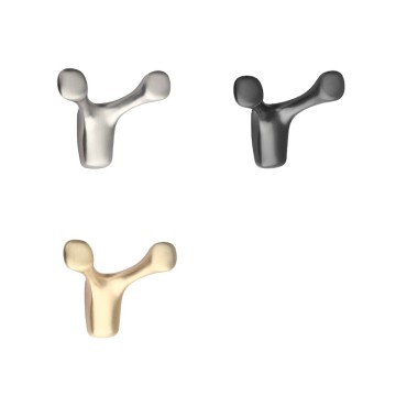 Modern Style Decorative Wall Hanger Hook Coat Wall Hooks Zinc Alloy Kids Clothing Foldable Customized Logo Multifunctional 6631#