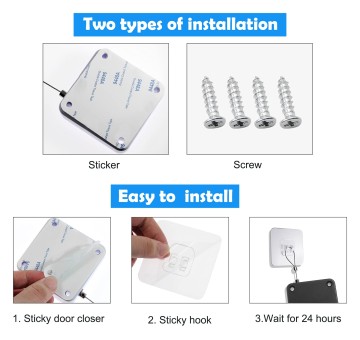 Zuogang Hot Sale Punch-Free Silent Door Closer ...