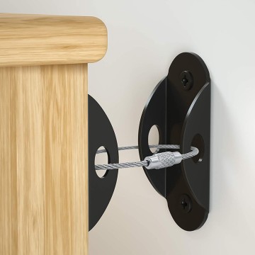 Anti Tip Furniture Anchors Baby Proofing Mental Wall Cabinet Safety Straps High Quality Anti Tip Furniture Kit