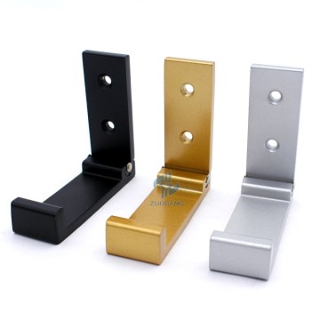 Zuo Gang Hot Selling Wholesale Hidden Wall Hooks Foldable Wall Mounted Hook Matt Black Flip Down Wall Hook