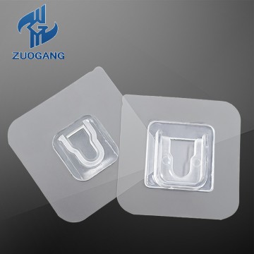 Transparent Plastic Wall Hook Double Sided Adhesive Suction Cup Double Sided Sucker Hook Bathroom Shower Clothes Hanging