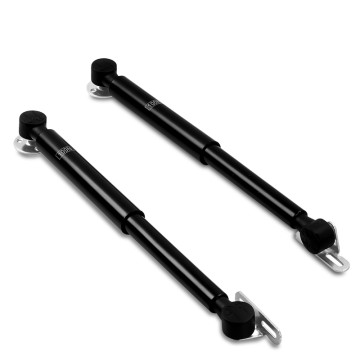 10 Inch 100N Gas Spring Strut Lift Support Gas Shocks Brass Cover with Fixing Plate for Cabinet Door Box Lid (Pressure: 100N)