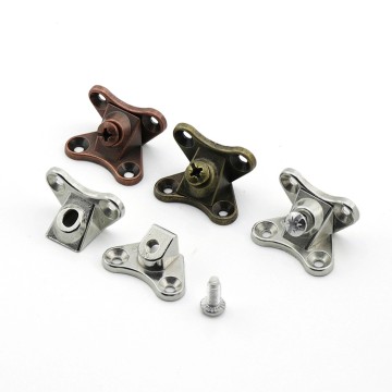 Zuogang Furniture hardware Minifix cabinet fitting connector zinc alloy removable L bracket butterfly corner brace