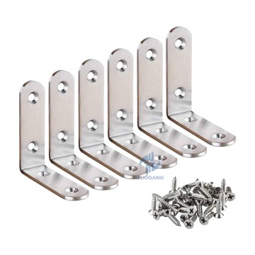 Stainless Steel 50*50 Right Corner Bracket Table Leg Furniture Wood Support Bracket L Shaped Brackets
