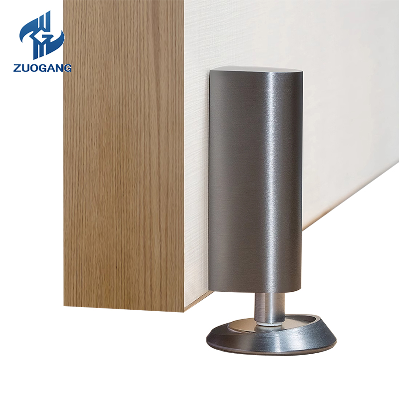 Floor Standing Magnetic Door Stopper with 3M Ad...