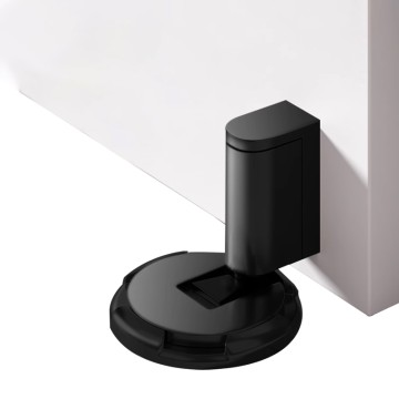 Floor Standing Magnetic Door Stopper - No Drilling, 3M Adhesive