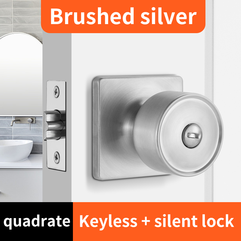 Matte black door lock modern simple door handle...