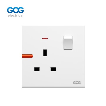 Ultra-thin skin feel GOG PC wall switched socket R11407 13A 1 gang ...