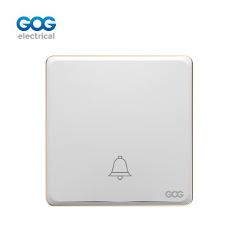 SLIM SWITCH SOCKET PC GLASS wall switch door bell switch 10A/16A C93317 250V White/gold/gray/black