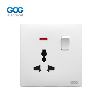 SLIM SWITCH SOCKET PC GLASS wall switch 13A SWITCHED SOCKET USB TYPE C 13A 250V C81489C White/gold/gray/black