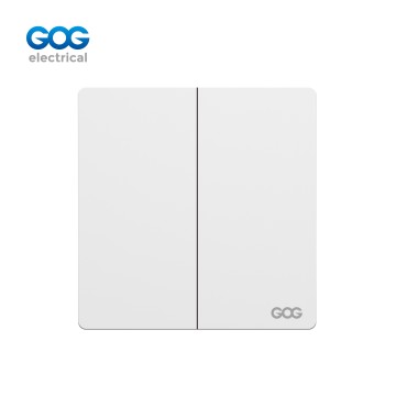 SLIM SWITCH SOCKET PC GLASS wall switch 2 gang 10A/16A 250V high-st...