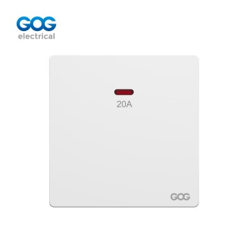 SLIM SWITCH SOCKET PC GLASS wall switch 20A DP switch 20A 250V high...