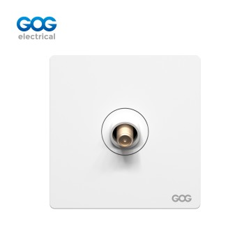 SLIM SWITCH SOCKET PC GLASS ALUMINUM wall socket – satellite socket...