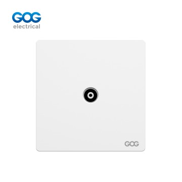 SLIM SWITCH SOCKET  PC GLASS ALUMINUM wall socket TV socket（DN70432）