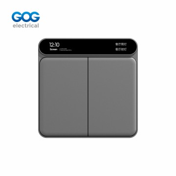 SMART SWITCH SOCKET PC GLASS METAL wall switch 2 gang AC85-265V 50/60Hz D-02 White/gold/gray/black