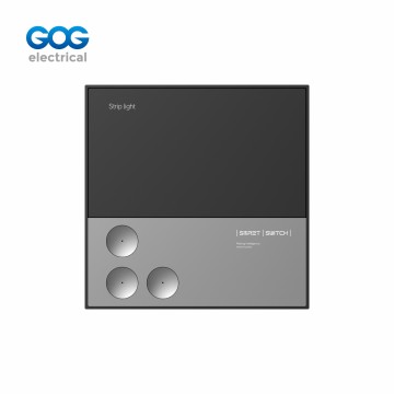 SMART SWITCH SOCKET GLASS METAL wall switch 3 gang AC85-265V 50/60H...