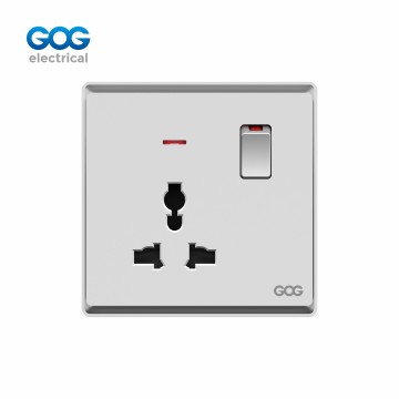 Ultra-thin skin feel GOG PC R30 series wall switched socket 1 gang ...