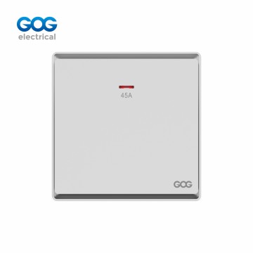 Ultra-thin skin feel GOG PC wall switch 45A double pole with neon R...