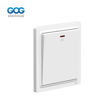 K3 Ultra-Thin Skin Feel Gog Pc Wall Switch 45a Double Pole With Neo...