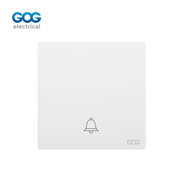 K5 Ultra-thin skin feel GOG PC door bell switch with neon 16A 250V, K5317,Imported high-transparent, high-strength PC