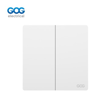 K5 Ultra-thin skin feel GOG PC wall switch 2 gang 16A 250V, K5303/K5304, Imported high-transparent, high-strength PC
