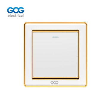 A33 GOG PC  wall switch  1 gang  16A 250V, A33301/A33302/A33313, Imported high-transparent, high-strength PC