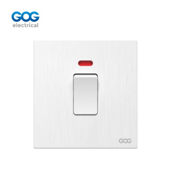 M30 GOG PC wall switch 20A double pole with neon 250V, M30324, Impo...