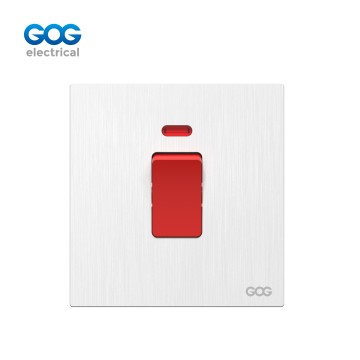 M30 GOG PC wall switch 45A double pole with neon 250V, M30327, Impo...
